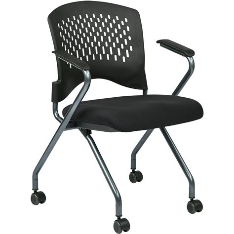 Office Star Products Deluxe Folding Chair With Ventilated Plastic Wrap