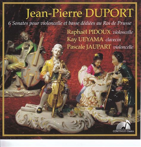 Jean Pierre Duport Sonaten für Cello Bc Nr 1 6 CD jpc