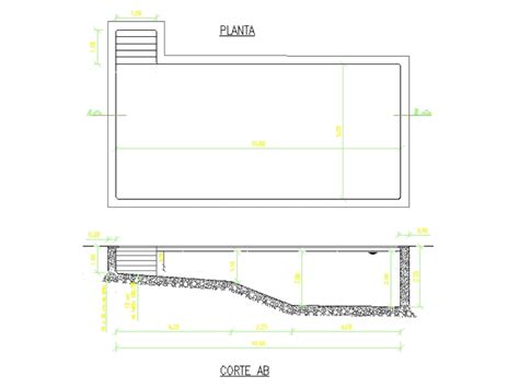 Piscina Rectangular En Autocad Descargar Cad Kb Bibliocad