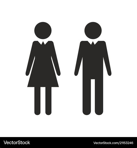 Man And Woman Icon Royalty Free Vector Image Vectorstock