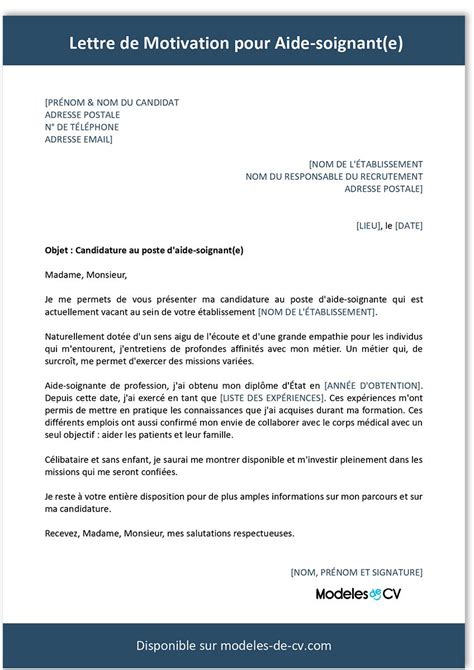 Exemples De Lettres De Motivation Pour Une Formation Infoupdate Org