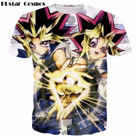 Plstar Cosmos Men Women Summer Anime T Shirts Games Yu Gi Oh Monster D