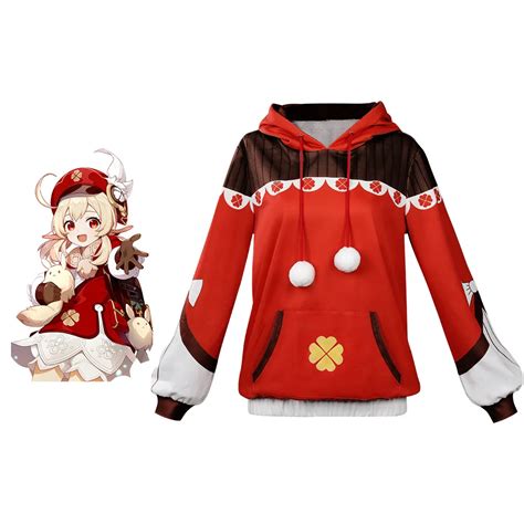 Game Genshin Impact Klee Original Hoodies Cosplay Anime Costume Hoodie