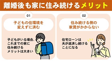 離婚後も家に住み続けるメリットとデメリット！財産分与の方法も解説｜岡山市の不動産売却｜有限会社 ディライト