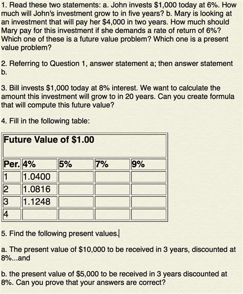 Solved Read These Two Statements A John Invests Chegg