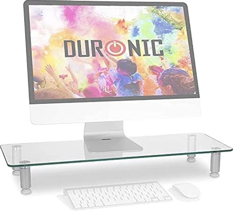 Vonhaus Monitor Stand For Desks Height Adjustable Screen Riser