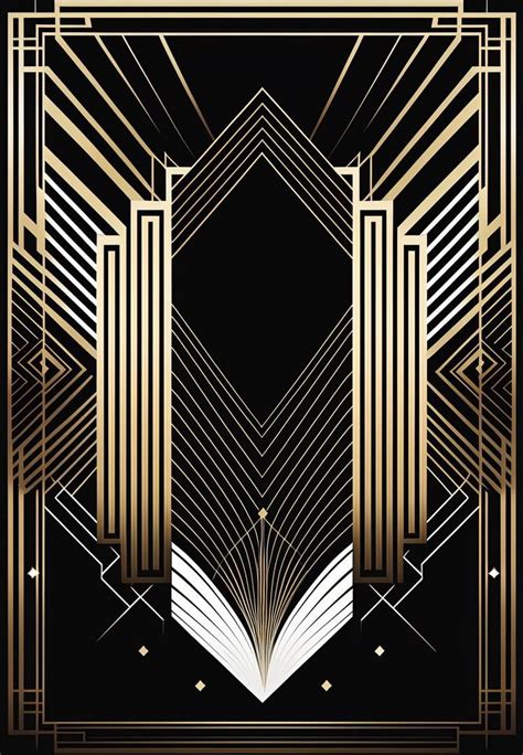 Gold and Black Art Deco Wall Art Vertical Printable Posters 8 X 12 Inches Digital Download for ...