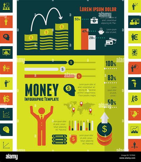 Infografía de negocios Plantilla Fotografía de stock - Alamy