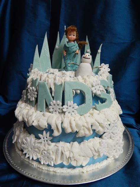 Frozen Theme Birthday Cake