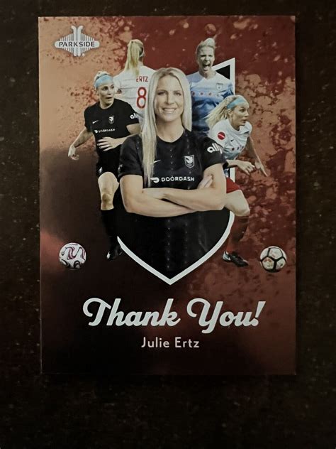 Nwsl Parkside Volume Julie Ertz Thank You Card Sp Je Uswnt