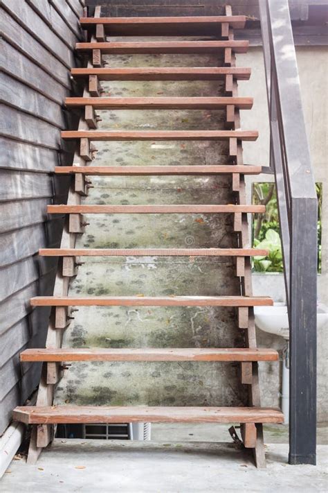 Wooden Stairs In Coffee Shop Stock Photo Image Of Stair Adventure