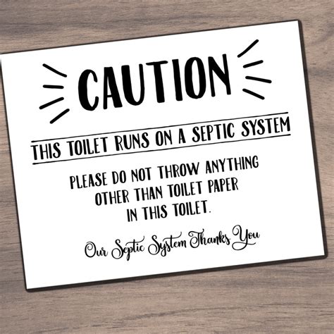 Free Printable Septic Signs - Free Printable Templates