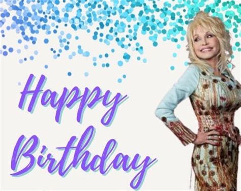 Dolly Parton Digital Happy Birthday Printable Card Etsy