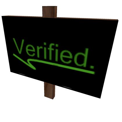 Verified Sign | Roblox Wikia | FANDOM powered by Wikia