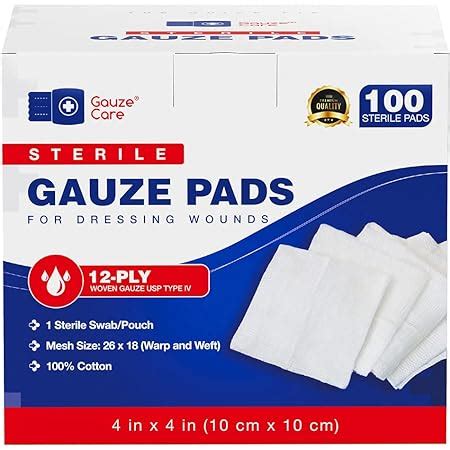 Amazon Medpride X Sterile Gauze Pads For Wound Dressing