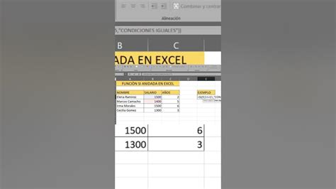 Función Anidada Funciones Si Y En Excel Youtube