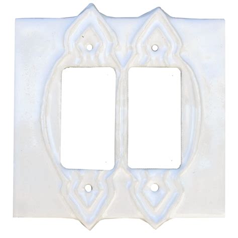 Moroccan Double Rocker Gfi Ceramic Outlet Light Switch Cover