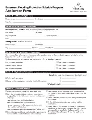 Fillable Online Winnipeg Application Form City Of Winnipeg Winnipeg