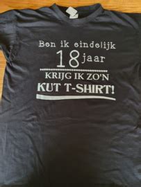 T Shirt 18 Jaar Maat M Opruiming Diverse Harrytheferryman