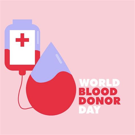 Premium Vector World Blood Donor Day Design Vector