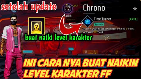 CARA UPGRADE KARAKTER FF TERBARU I TUTORIAL NAIKIN LEVEL KARAKTER FREE