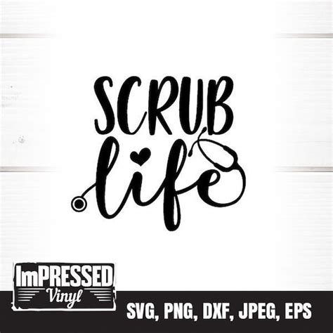 Surgical Tech Svg Scrub Life Svg Cricut Projects Cutting Files Digital