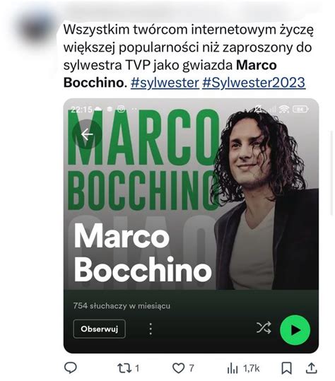 Marco Bocchino był gwiazdą sylwestra w TVP Widzowie nie wiedzą kto to