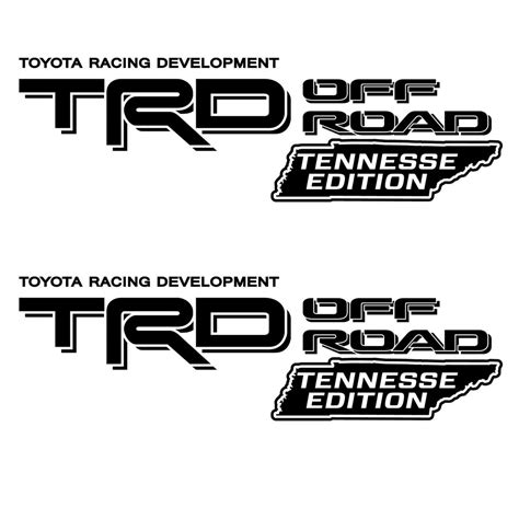 Trd Off Road Bed Decal Sticker Tennessee Edition Toyota Tacoma Tundra