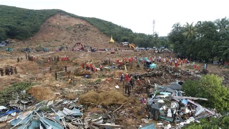 Death Toll In Myanmar Landslide Climbs To 56 World News