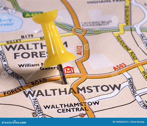 Walthamstow On A UK Map Editorial Image | CartoonDealer.com #169534319