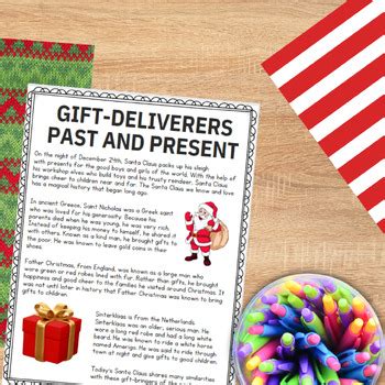 Christmas Gift Deliverers Informational Text Reading Passage - Non ...