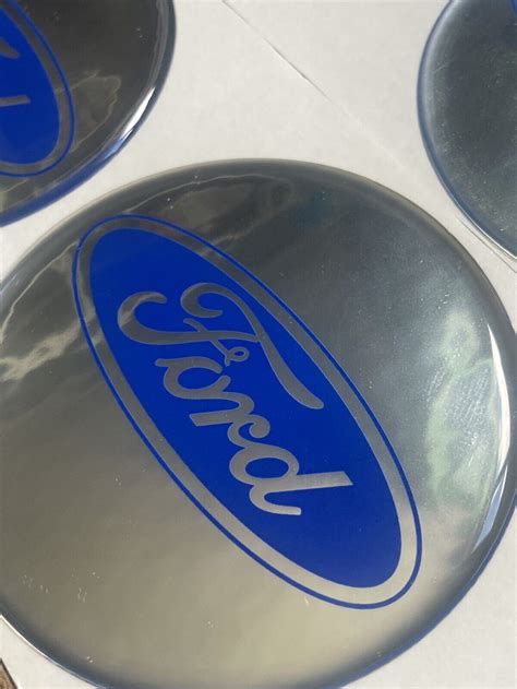 4x Ford Emblem Sticker Center Caps Wheel Hub Chrome Effect 55mm - Etsy