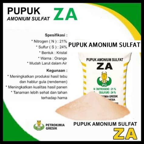 Jual Pupuk Amonium Sulfat Pupuk Za Kg Ecer Curah Repack Shopee Indonesia