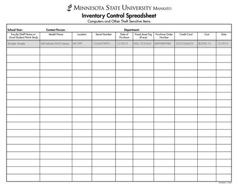 Stock Control Excel Spreadsheet Template Free — db-excel.com