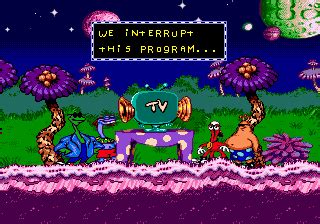 Screenshot Of ToeJam Earl In Panic On Funkotron Genesis 1993