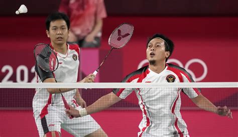 Foto Asa Emas Hendra Ahsan Kandas Di Semifinal Olimpiade Tokyo 2020