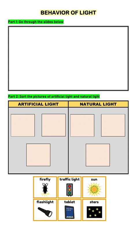 552287 Sources Of Light Maudain Liveworksheets