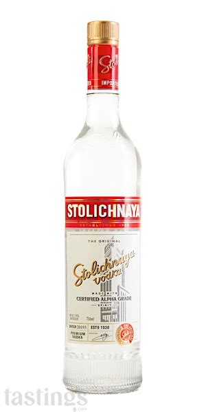 Stolichnaya Premium Vodka Latvia Spirits Review Tastings