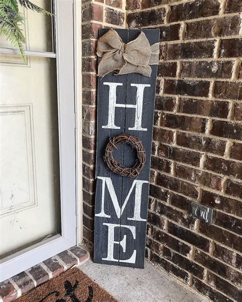 45 Easy Diy Front Porch Sign Ideas For Your Home In 2021 Diy Front