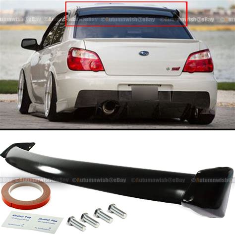 For Subaru Impreza Wrx Sti Glossy Black Abs Shark Fin Roof Wing