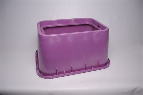 Rect Valve Box 15X21X12 Purple Body Products Tigre USA