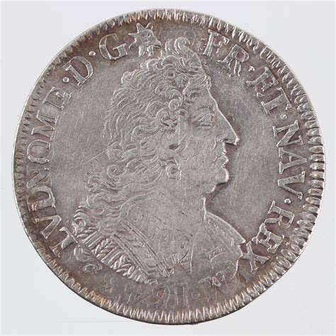 Louis Xiv Ecu Aux Palmes En Argent S Reims Reformation