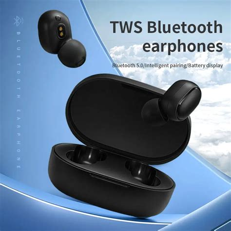 A S Earphone Bluetooth Tws Headphone Nirkabel Olahraga Lari Tombol