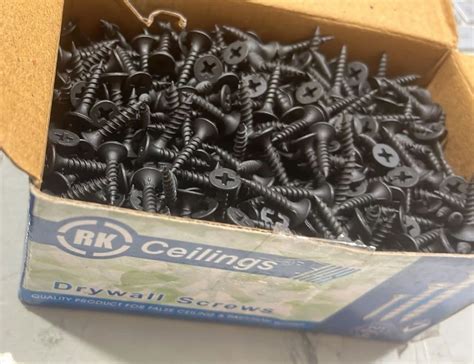 Black Galvanized Gypsum Screws 1 Inch Flat At Rs 240 Box In New Delhi