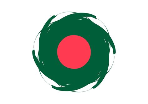 Bangladesh flag design illustration, icon flag design with elegant ...