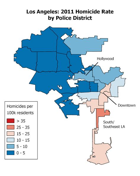 Safe Neighborhoods In Los Angeles Map Map