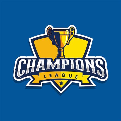 Premium Vector Championship League With Trophy Logo Design