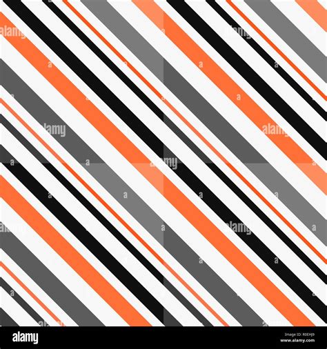 Halloween Stripes Seamless Pattern - Black, orange, and white diagonal ...