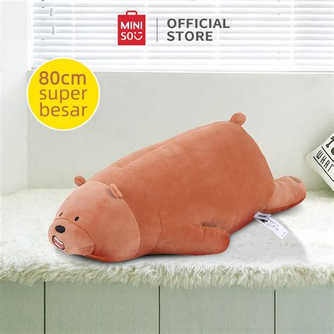 Jual MINISO Boneka Mainan Beruang We Bare Bears Boneka Jumbo Lying