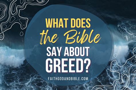 What Does The Bible Say About Greed